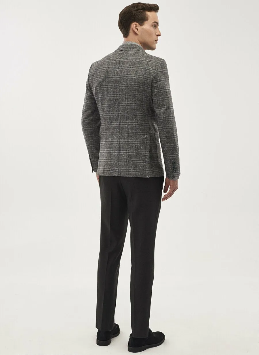 16865 Grey Slim Fit Jacket