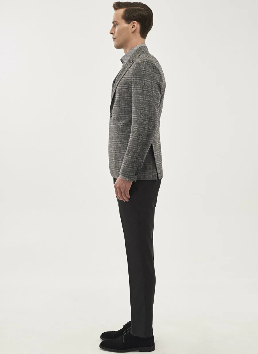 16865 Grey Slim Fit Jacket