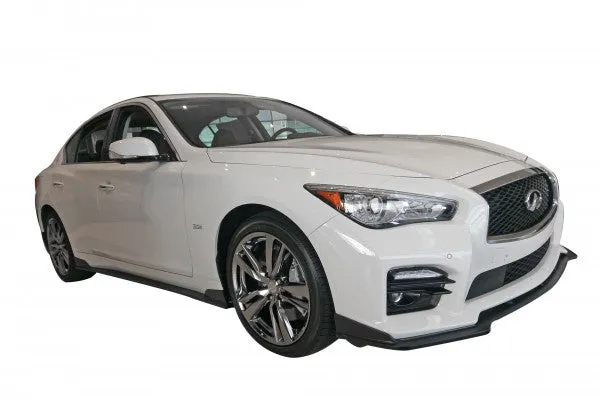 2014-2017 Infiniti Q50 Side Skirts [Matte Black] - KB11228MB