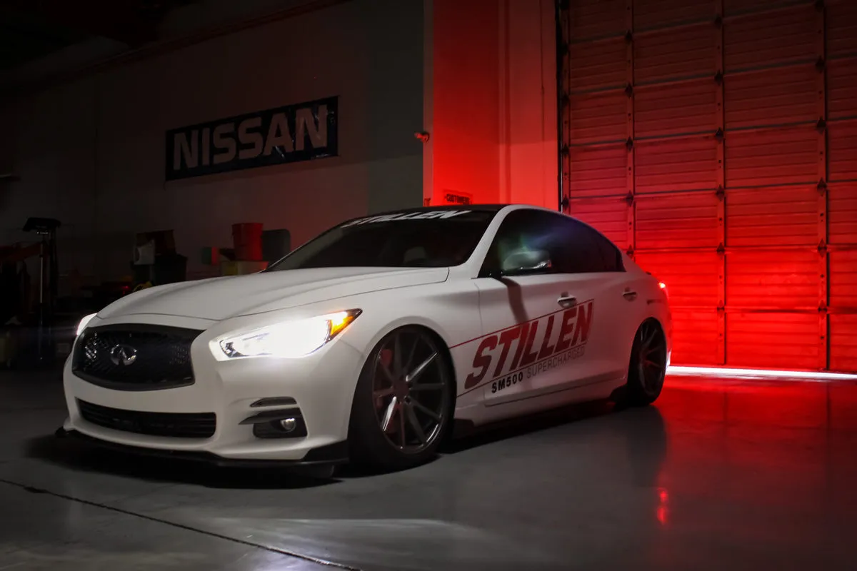 2014-2017 Infiniti Q50 Side Skirts [Matte Black] - KB11228MB