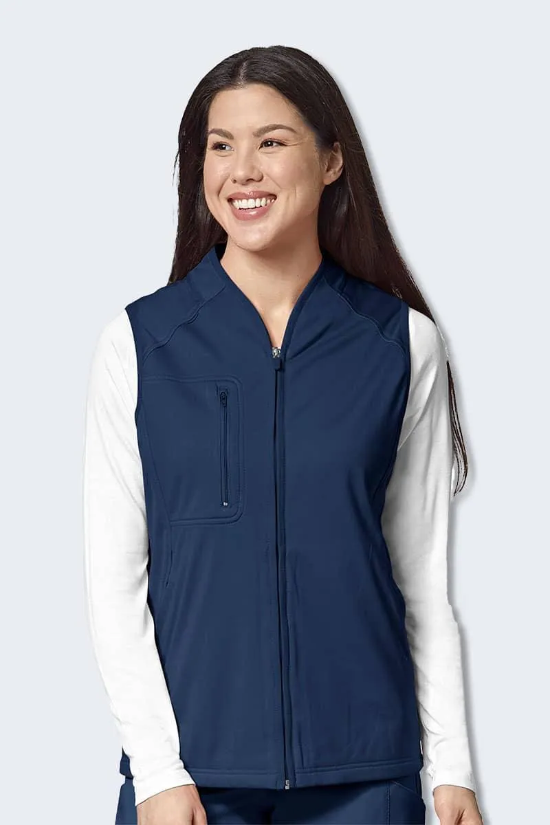 8409 Women’s Fleece Vest with Zip Front and Pockets