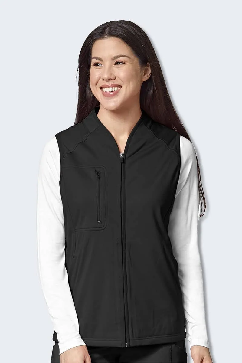8409 Women’s Fleece Vest with Zip Front and Pockets