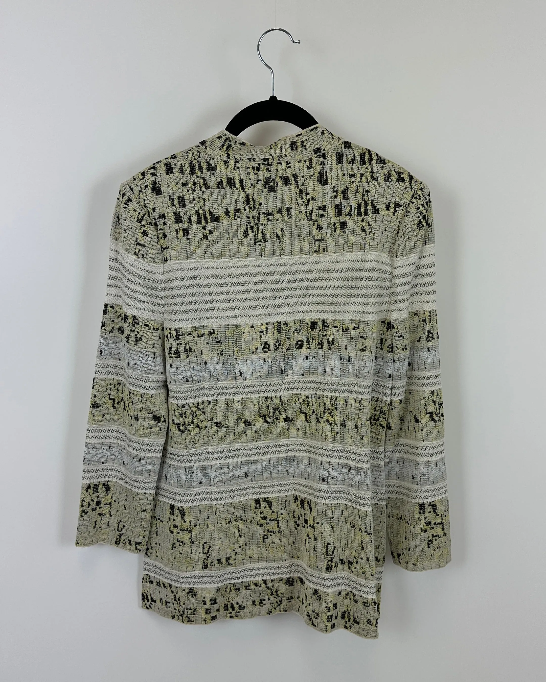 Abstract Print Cardigan Blazer - Size 2-4