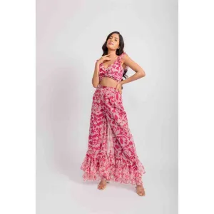 AROOP SHOP INDIA Pink Emma Floral Print Co-Ord (Set of 2)