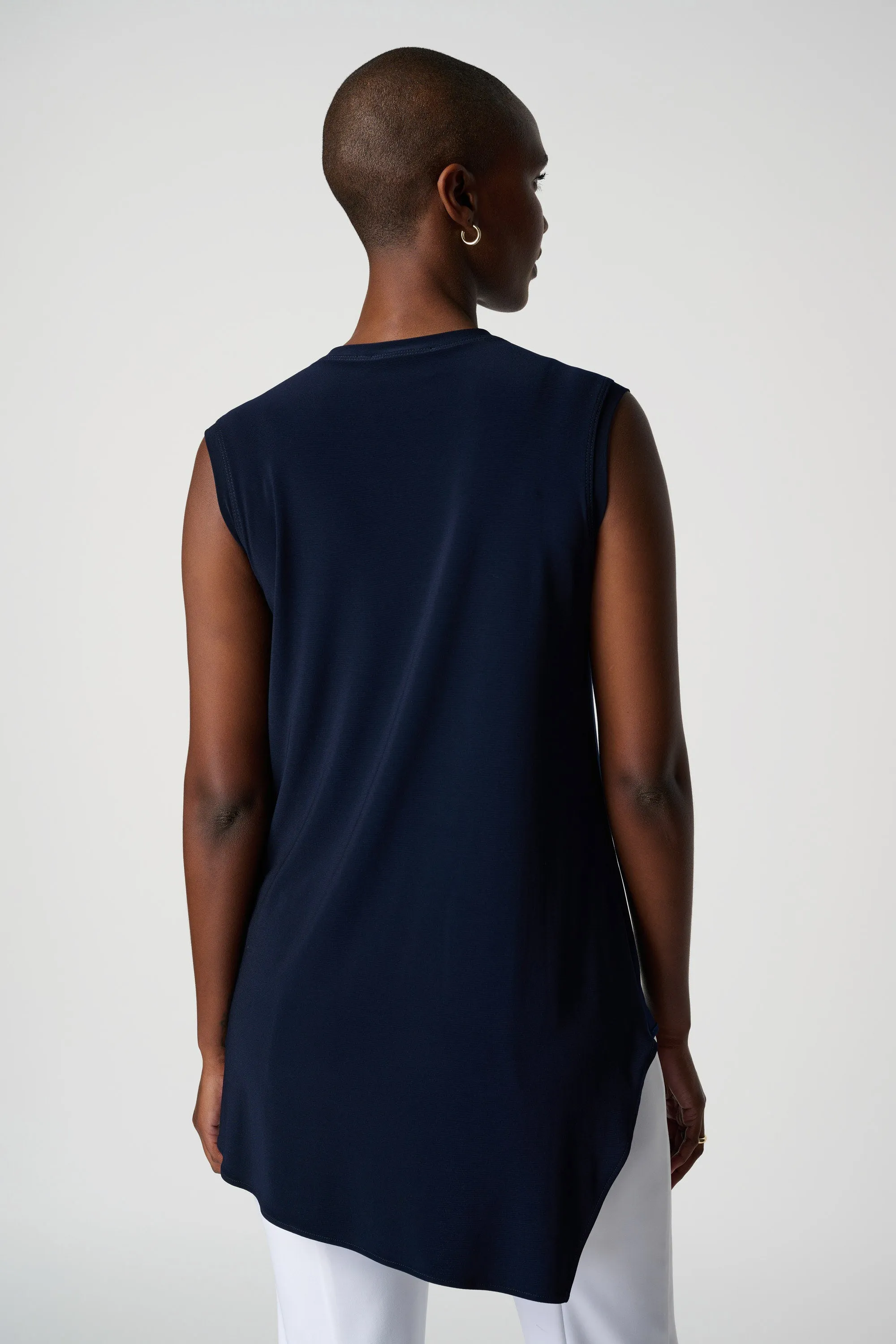 Asymmetrical Sleeveless Tunic