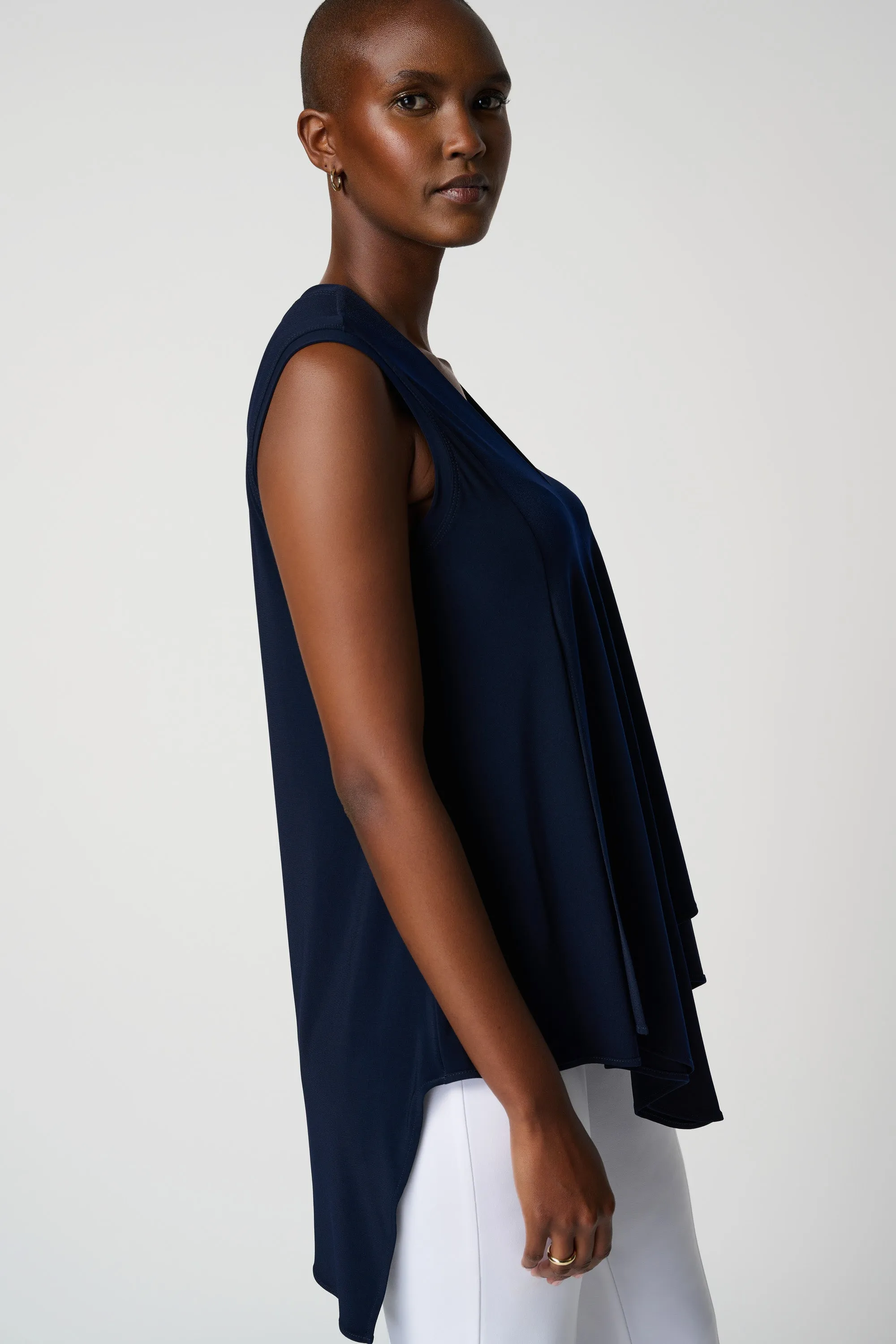 Asymmetrical Sleeveless Tunic