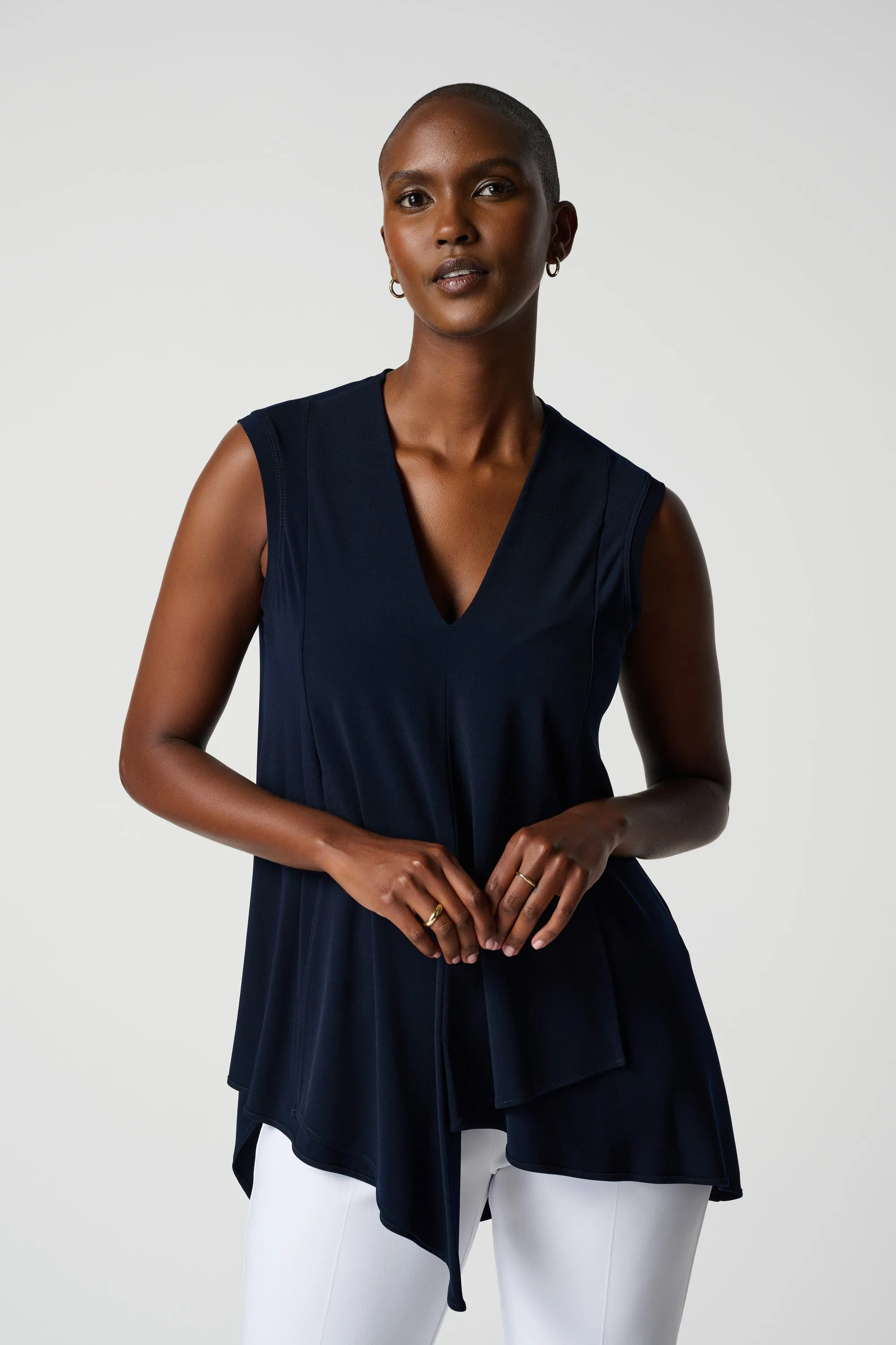 Asymmetrical Sleeveless Tunic