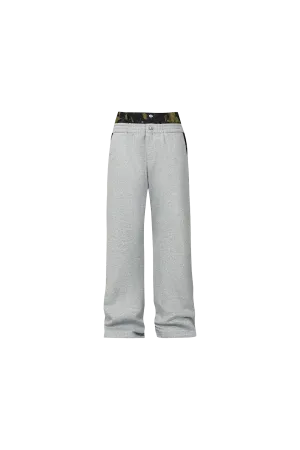 Camouflage Tree Pattern Flared Sweatpants