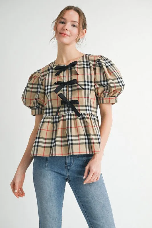 Check It Peplum Top