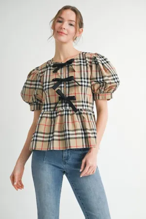 Check It Peplum Top