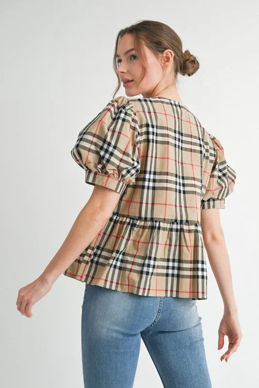 Check It Peplum Top