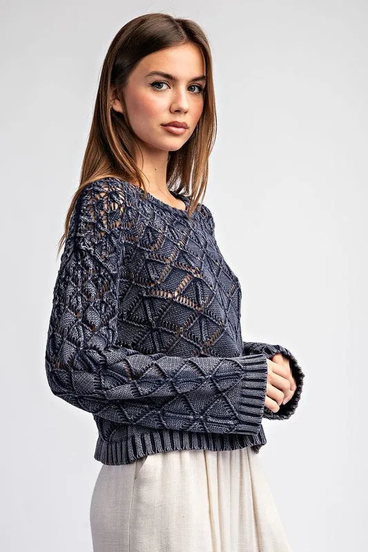 Crochet Diamond Sweater