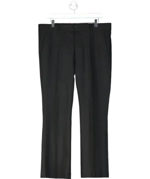 Daniel W Fletcher Black Straight Leg Tailored Trousers UK M