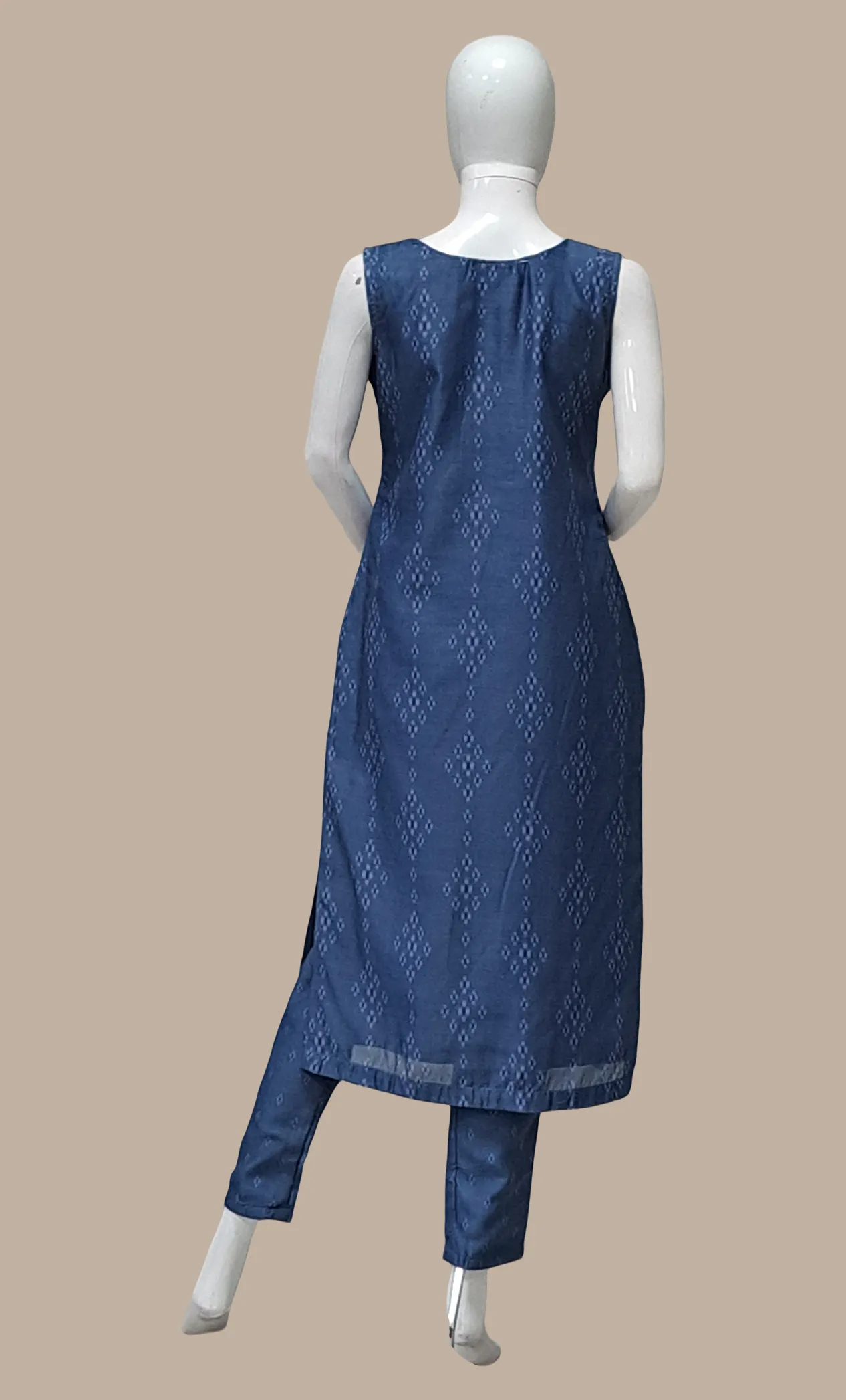 Deep Blue Embroidered Punjabi