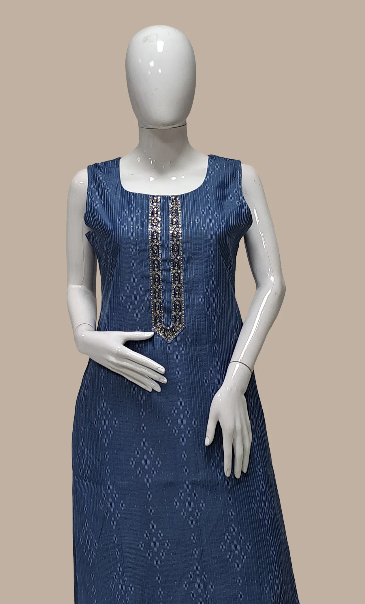 Deep Blue Embroidered Punjabi