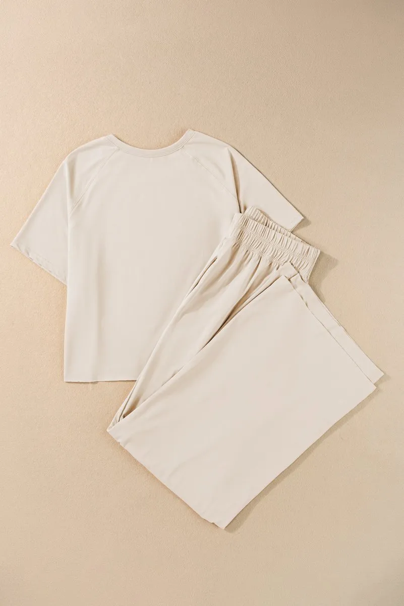 Faye Wide Leg Pants 2 Piece Set