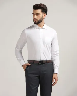 Formal White Textured Shirt - Wenda