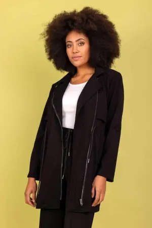 Gibson Viscose Coat Black