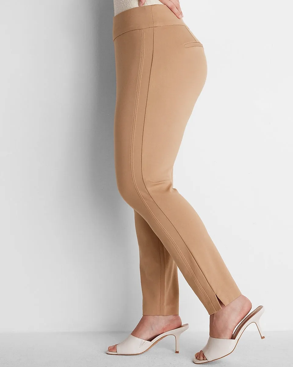 High Waisted Luxe Comfort Curvy Skinny Columnist Ankle Pant in Pecan