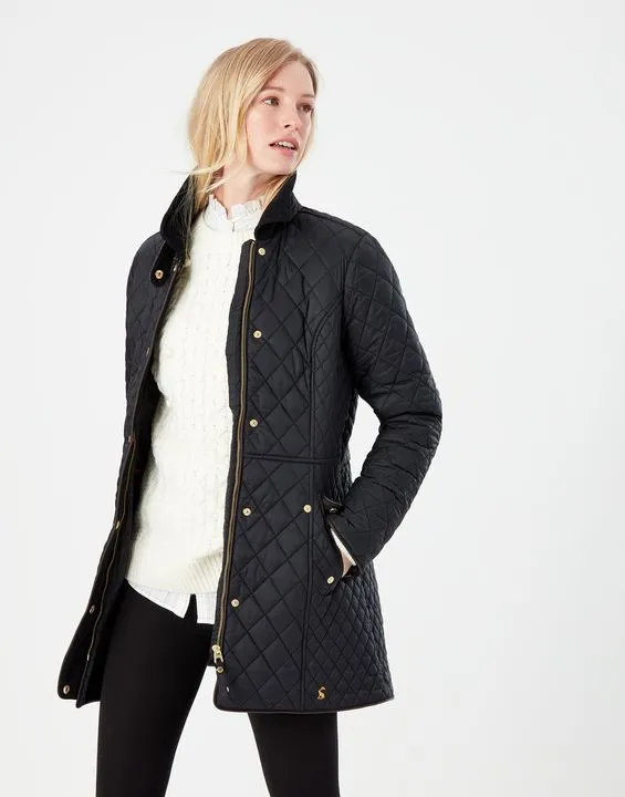 Joules Newdale Long Quilted Jacket