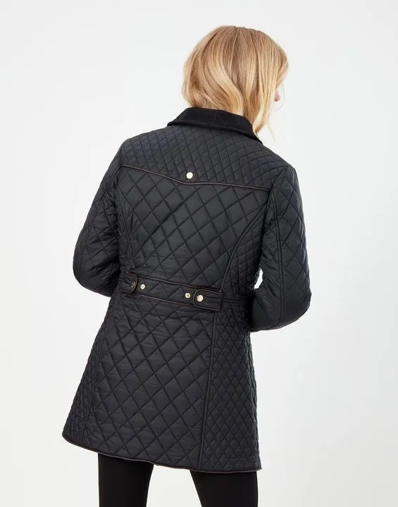 Joules Newdale Long Quilted Jacket