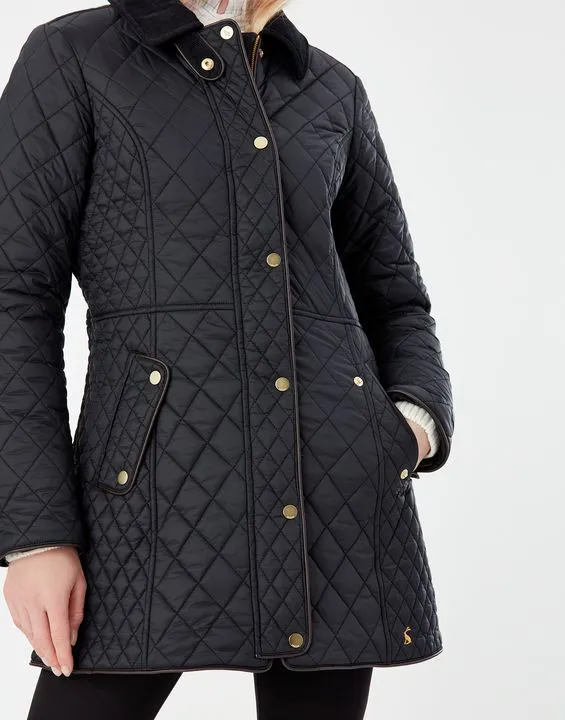 Joules Newdale Long Quilted Jacket