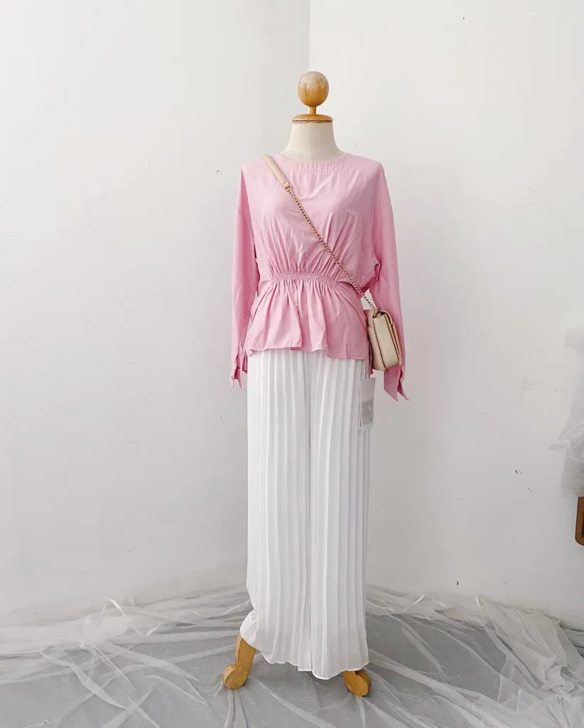 Korean  Peplum Top - Mariya