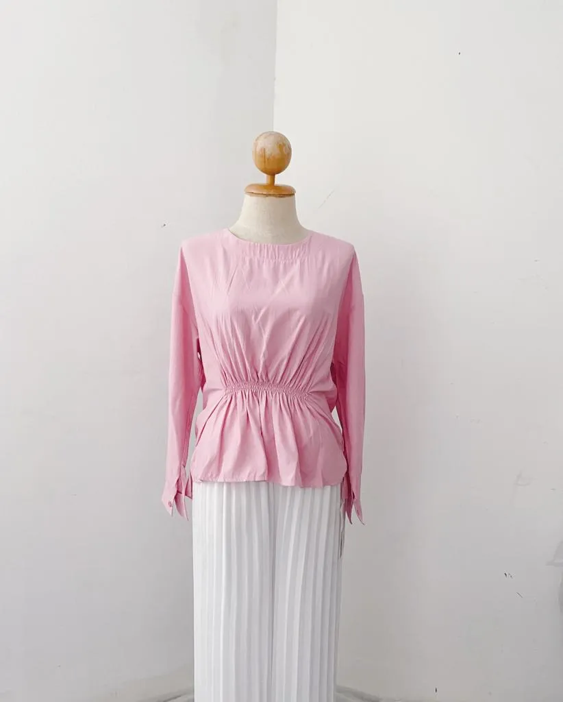 Korean  Peplum Top - Mariya
