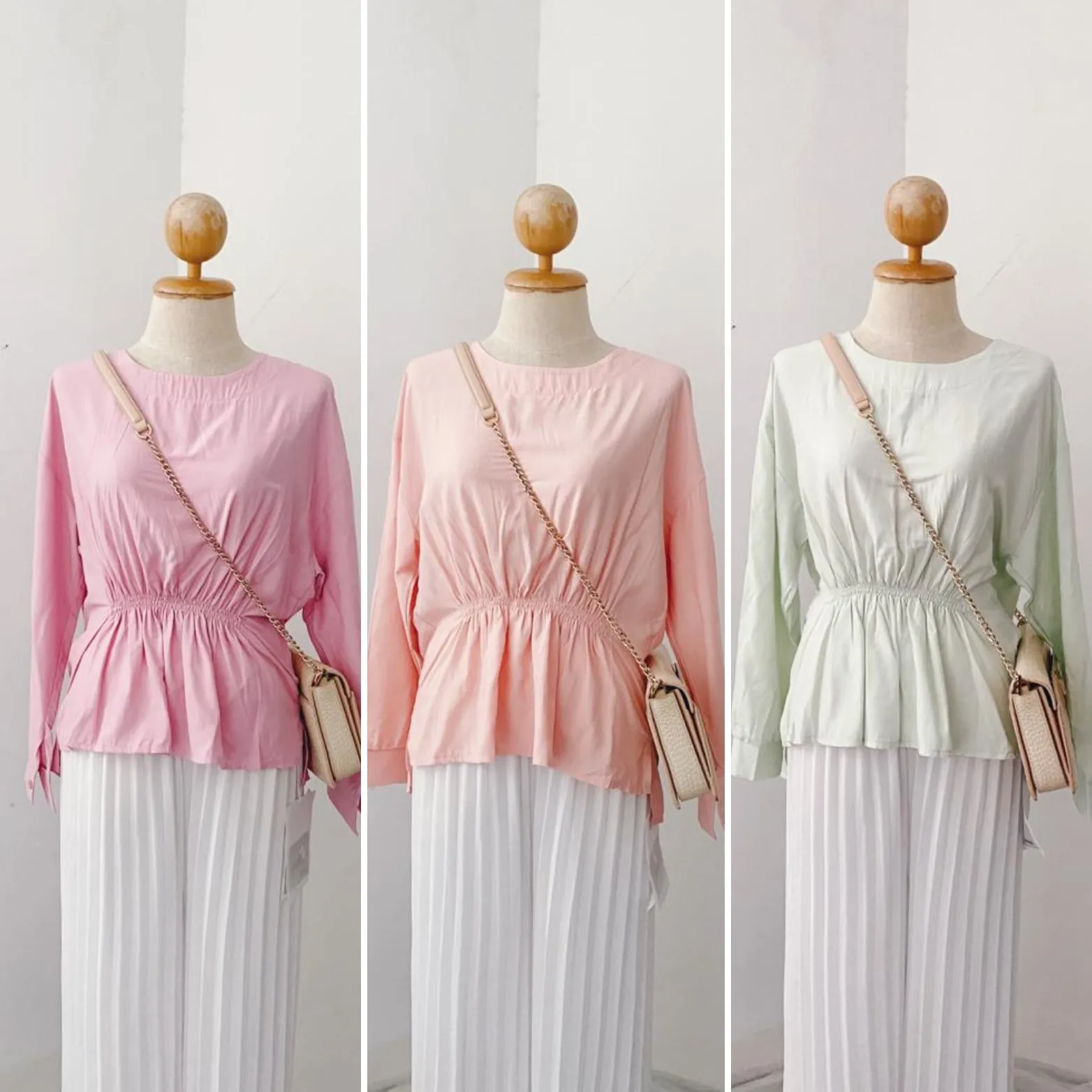 Korean  Peplum Top - Mariya
