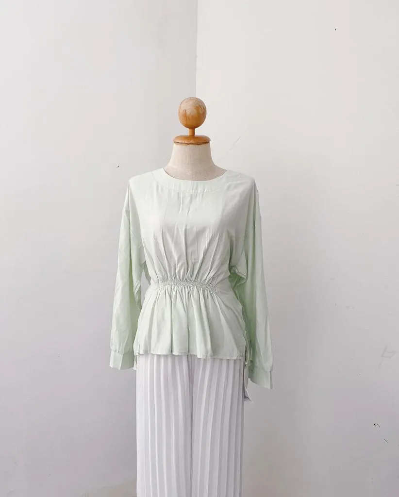 Korean  Peplum Top - Mariya
