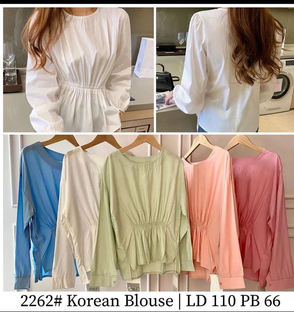 Korean  Peplum Top - Mariya