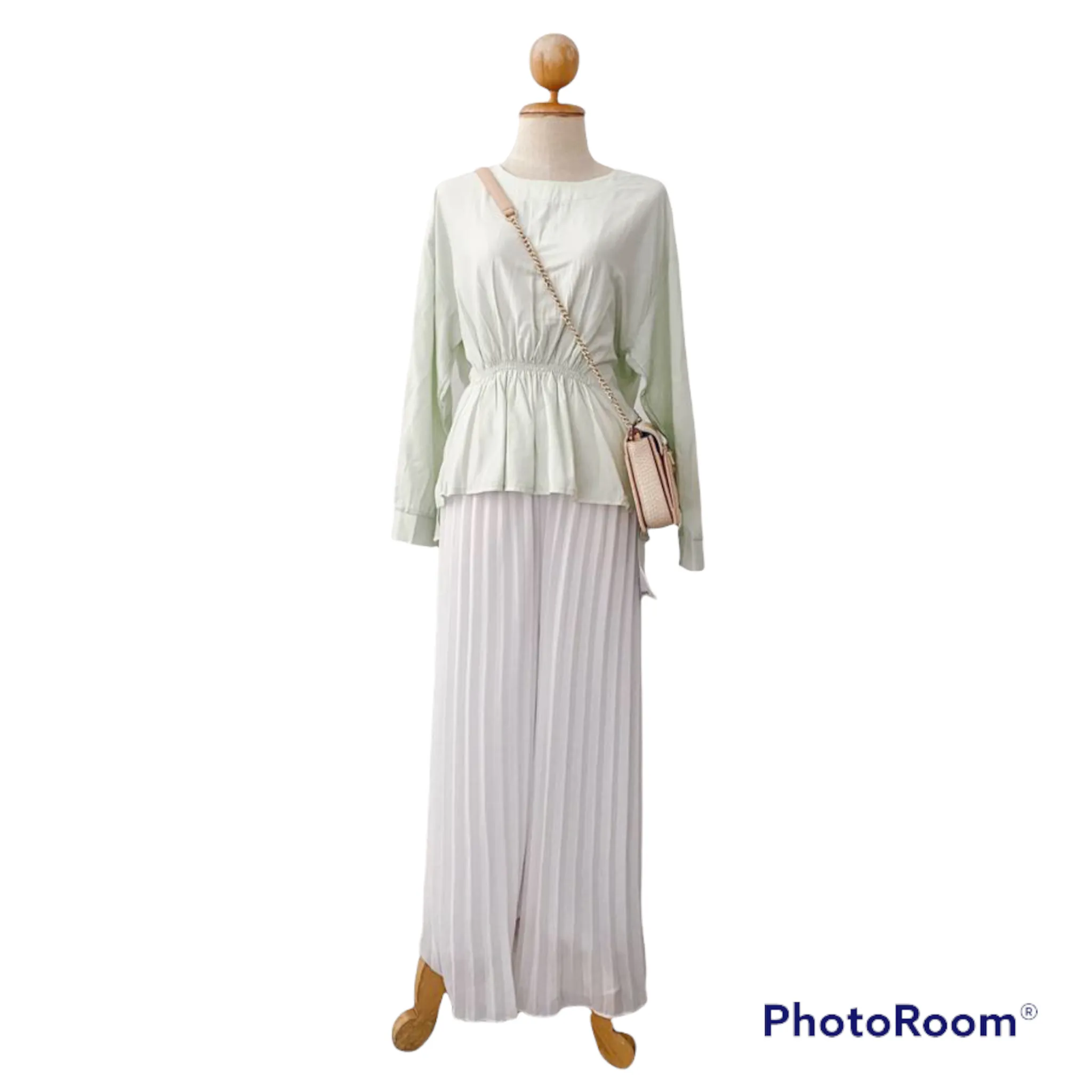 Korean  Peplum Top - Mariya