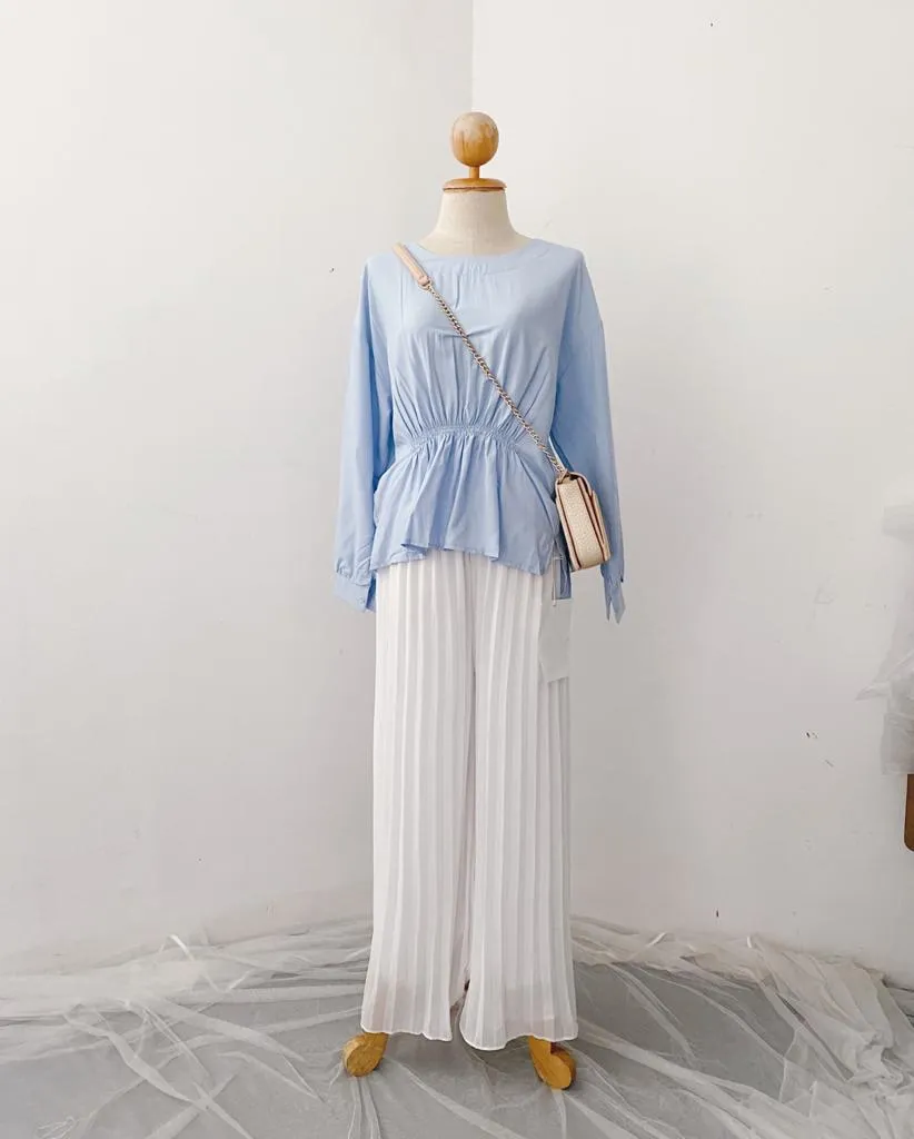 Korean  Peplum Top - Mariya