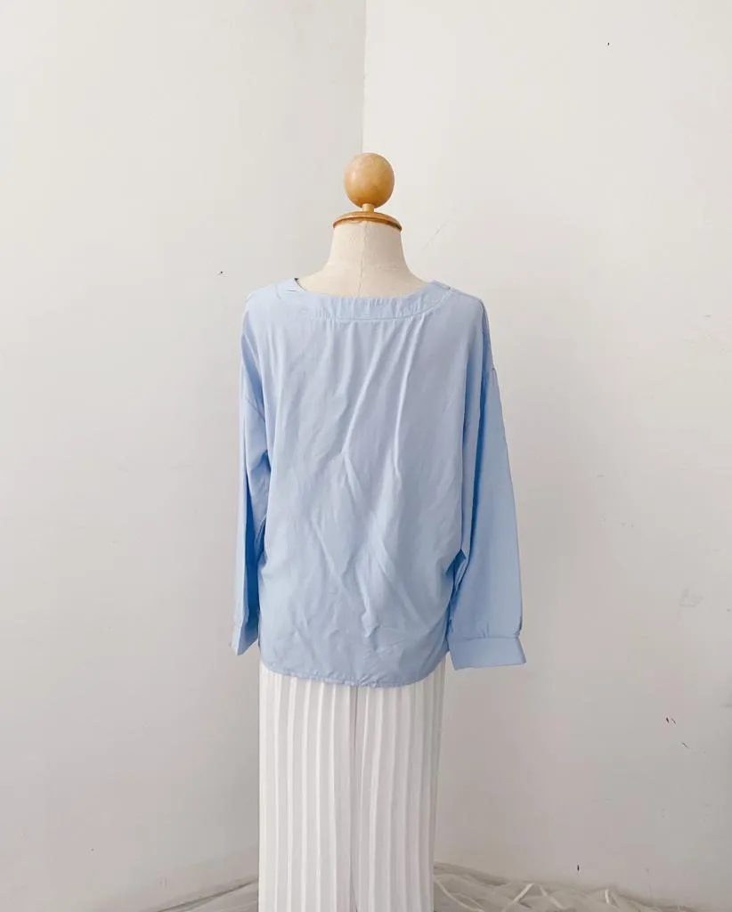 Korean  Peplum Top - Mariya