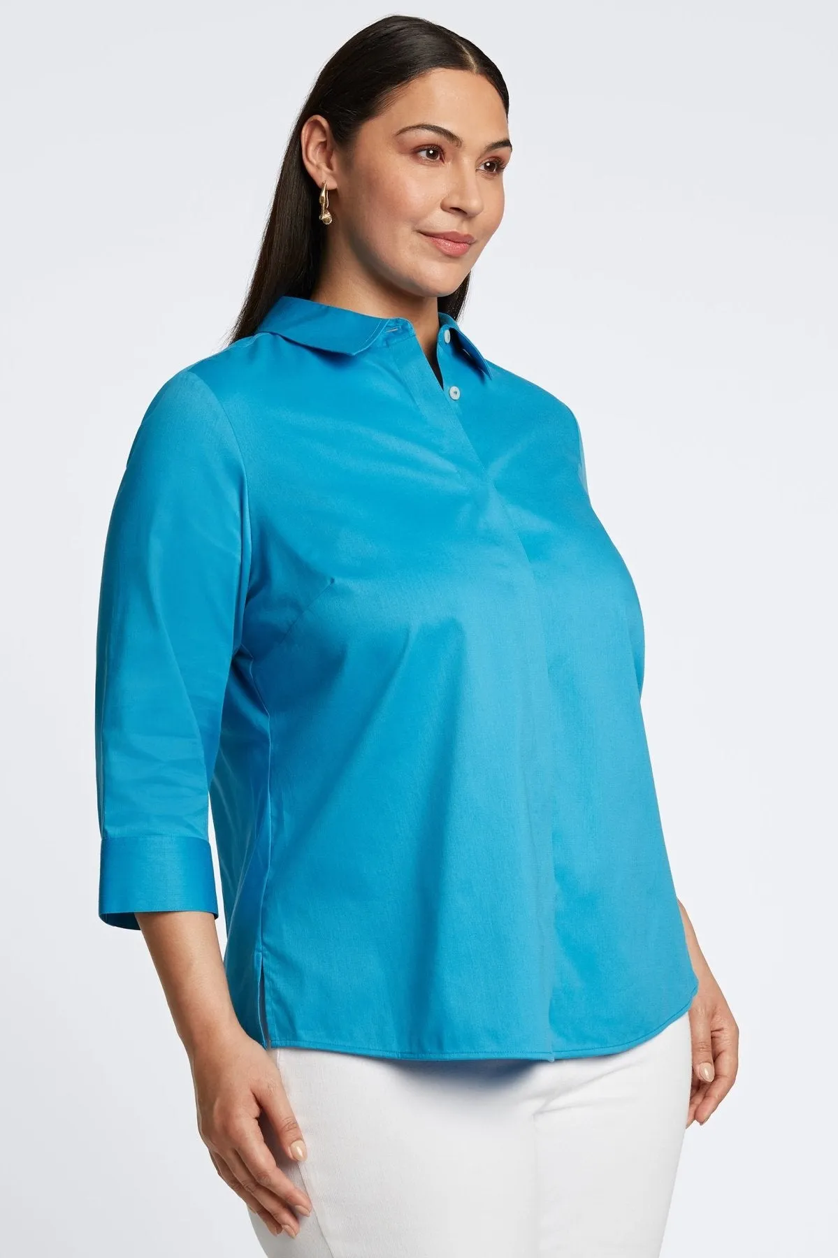 Luna Plus No Iron Stretch Sateen Shirt