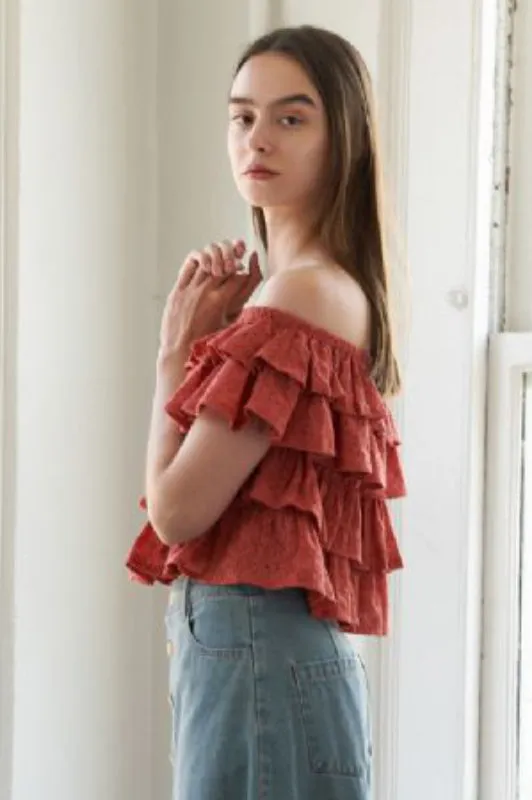 maya top - rust