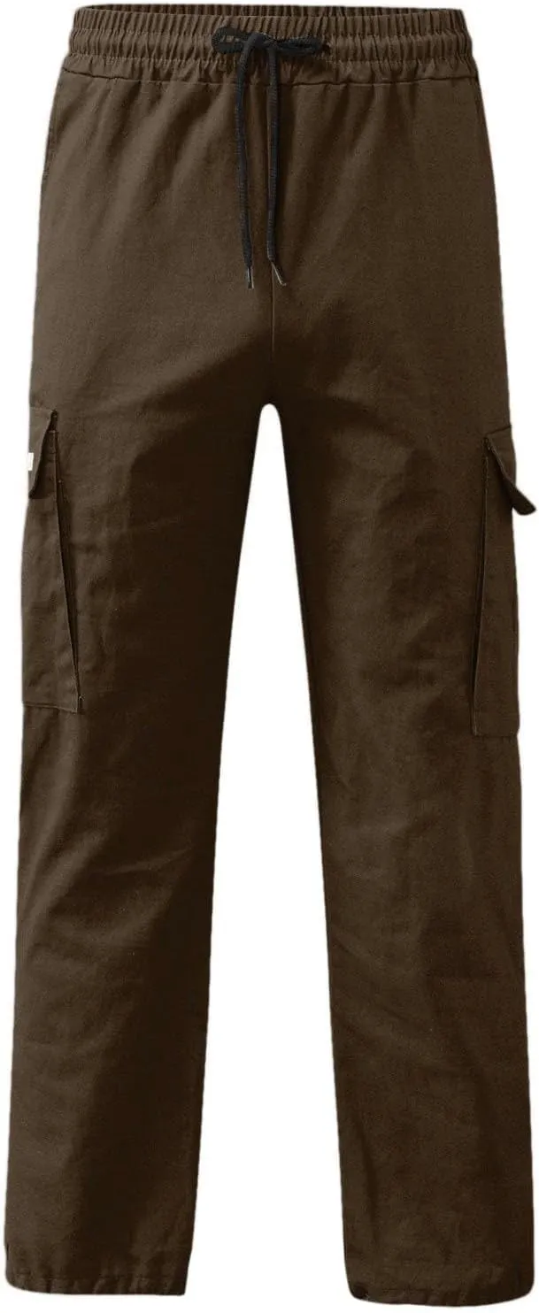 Men Pants Casual Fashion Jogger Active Wear Sweatpants Straight Leg Cargo Combat Pant