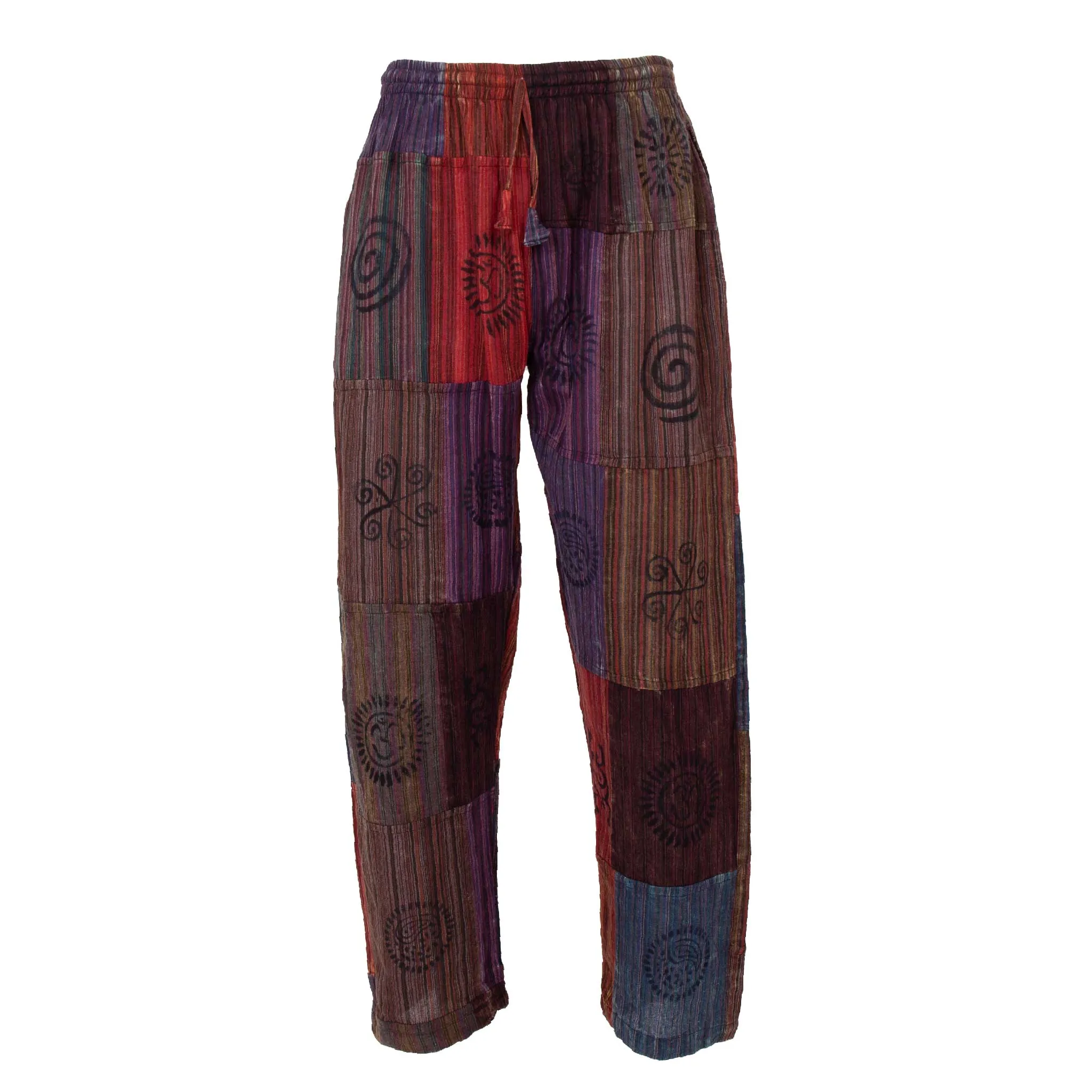 Men's Patchwork Cotton Pants