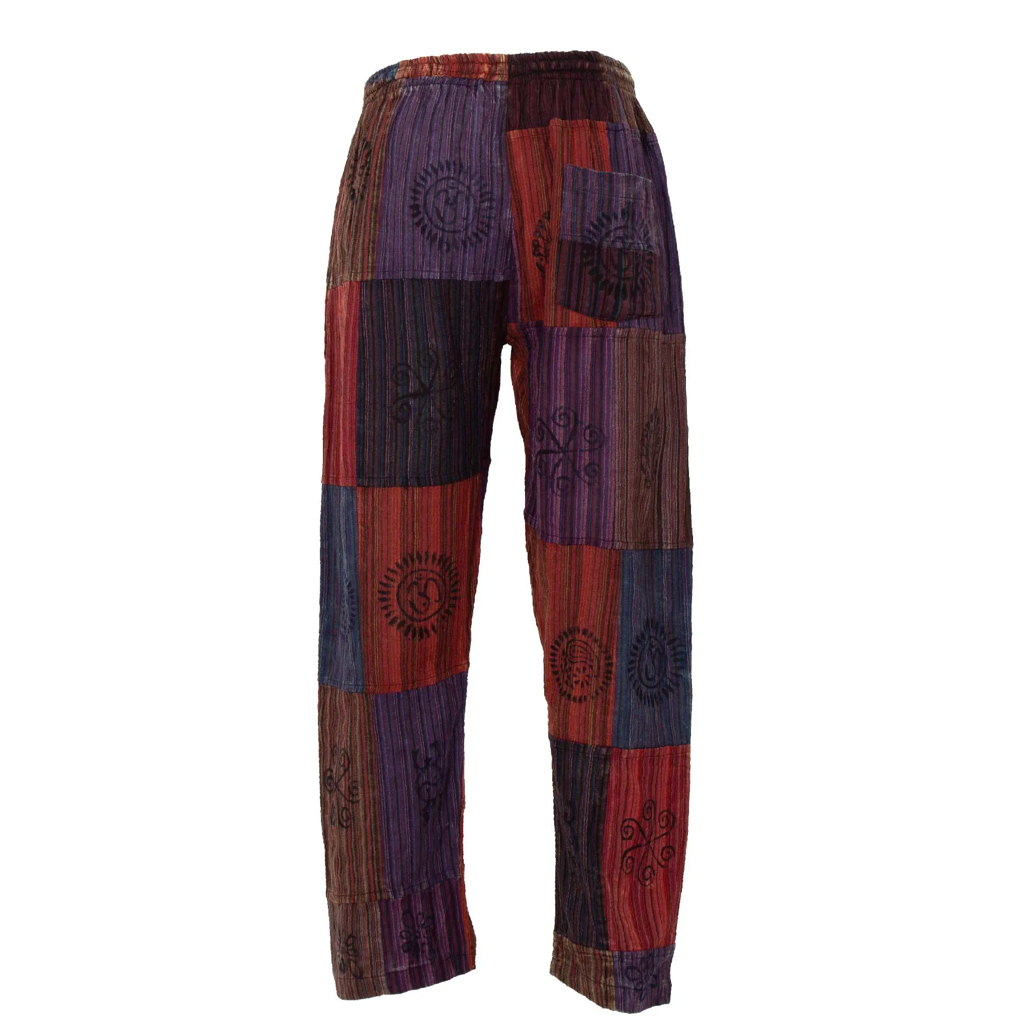 Men's Patchwork Cotton Pants