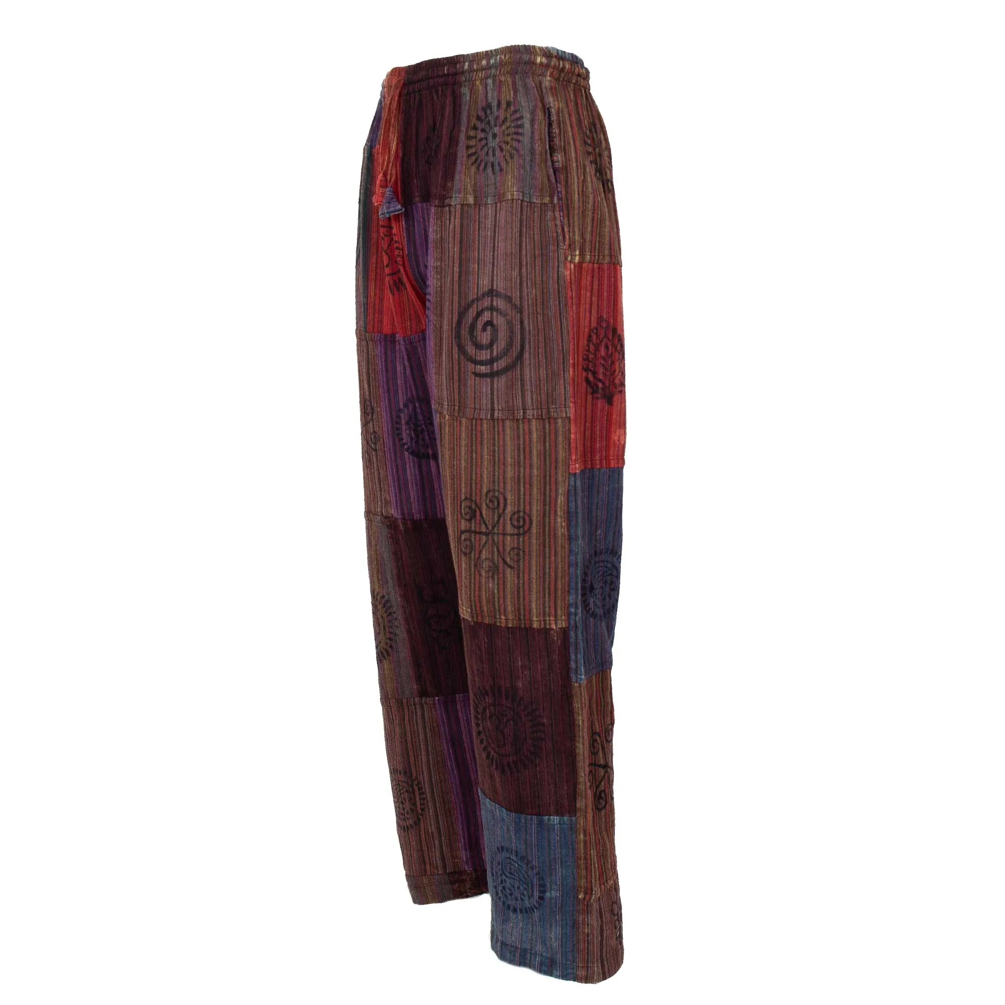 Men's Patchwork Cotton Pants