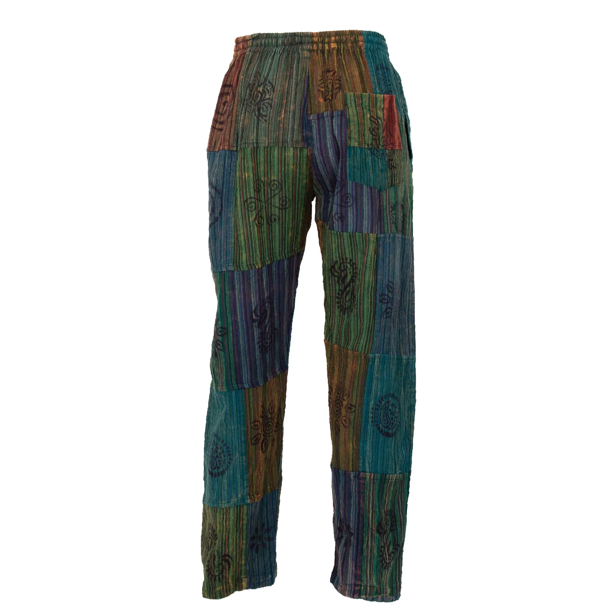 Men's Patchwork Cotton Pants