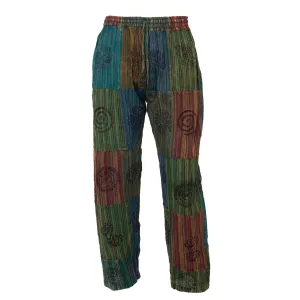Men's Patchwork Cotton Pants
