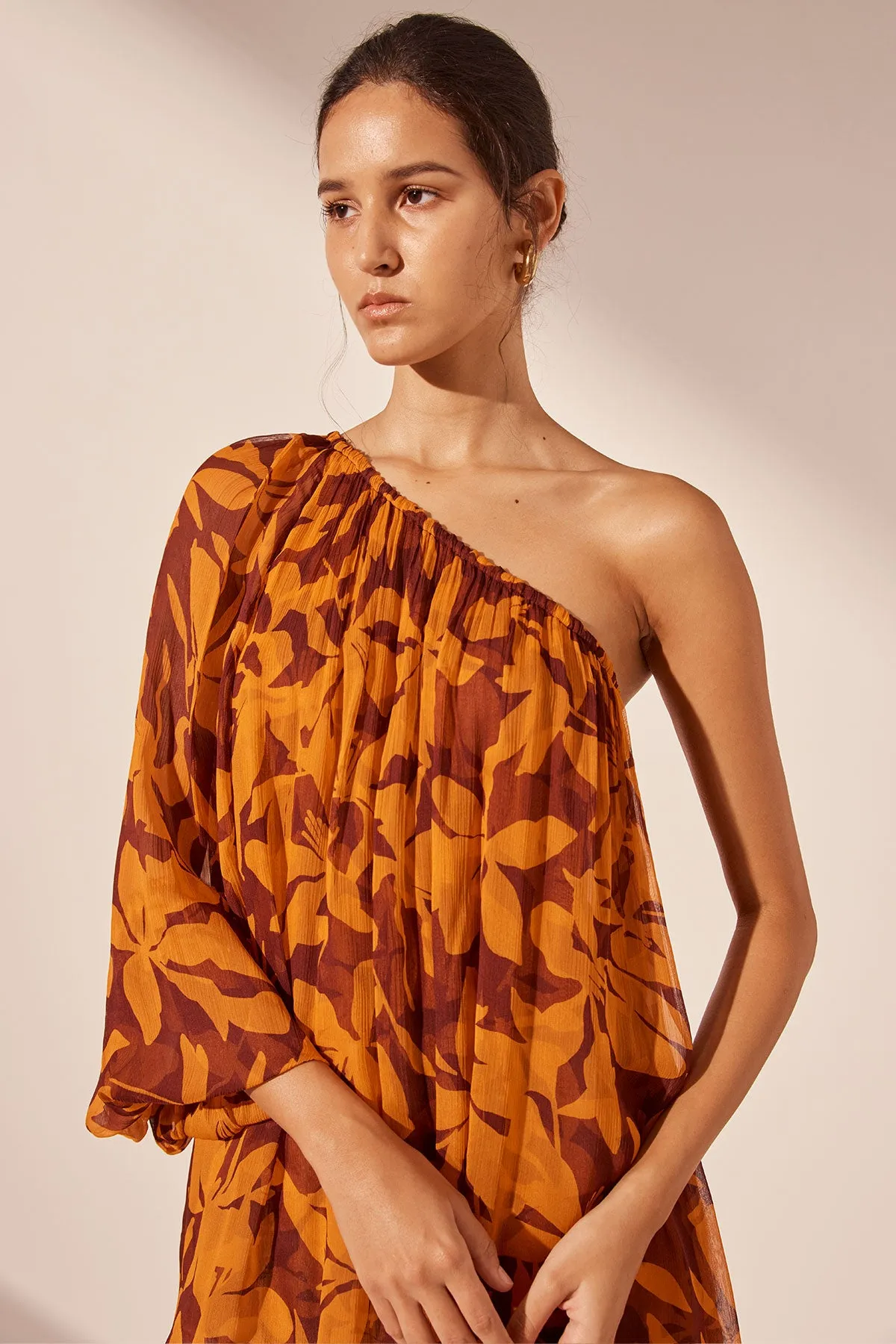 NATALINA ONE SHOULDER BLOUSE