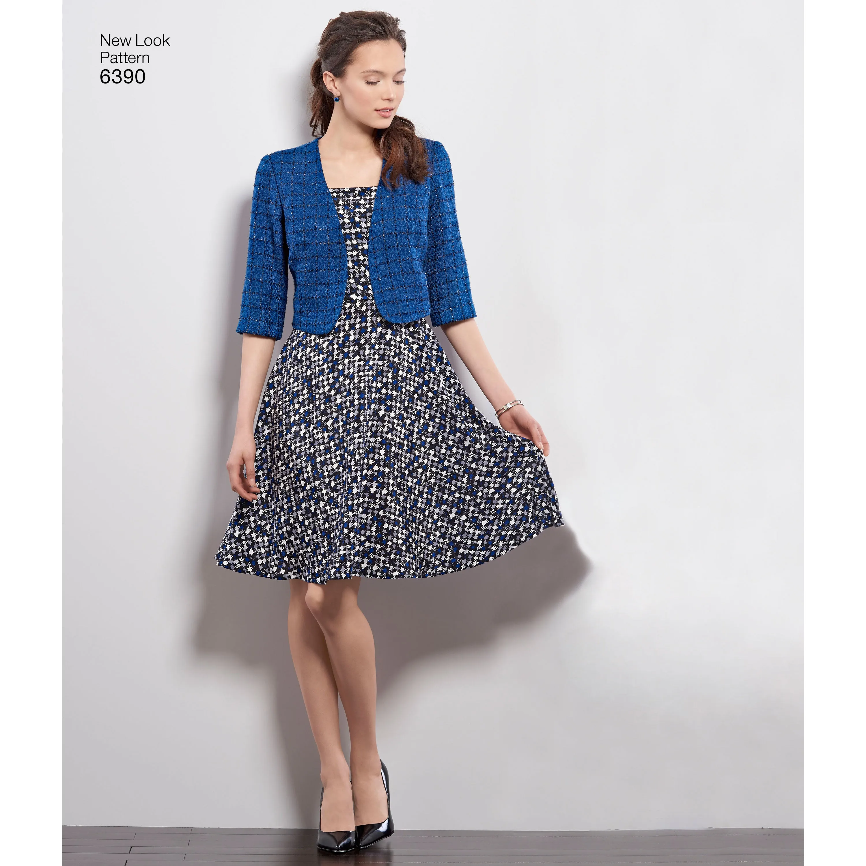 Newlook Pattern 6390 Misses' Dresses with Full Skirt and Bolero
