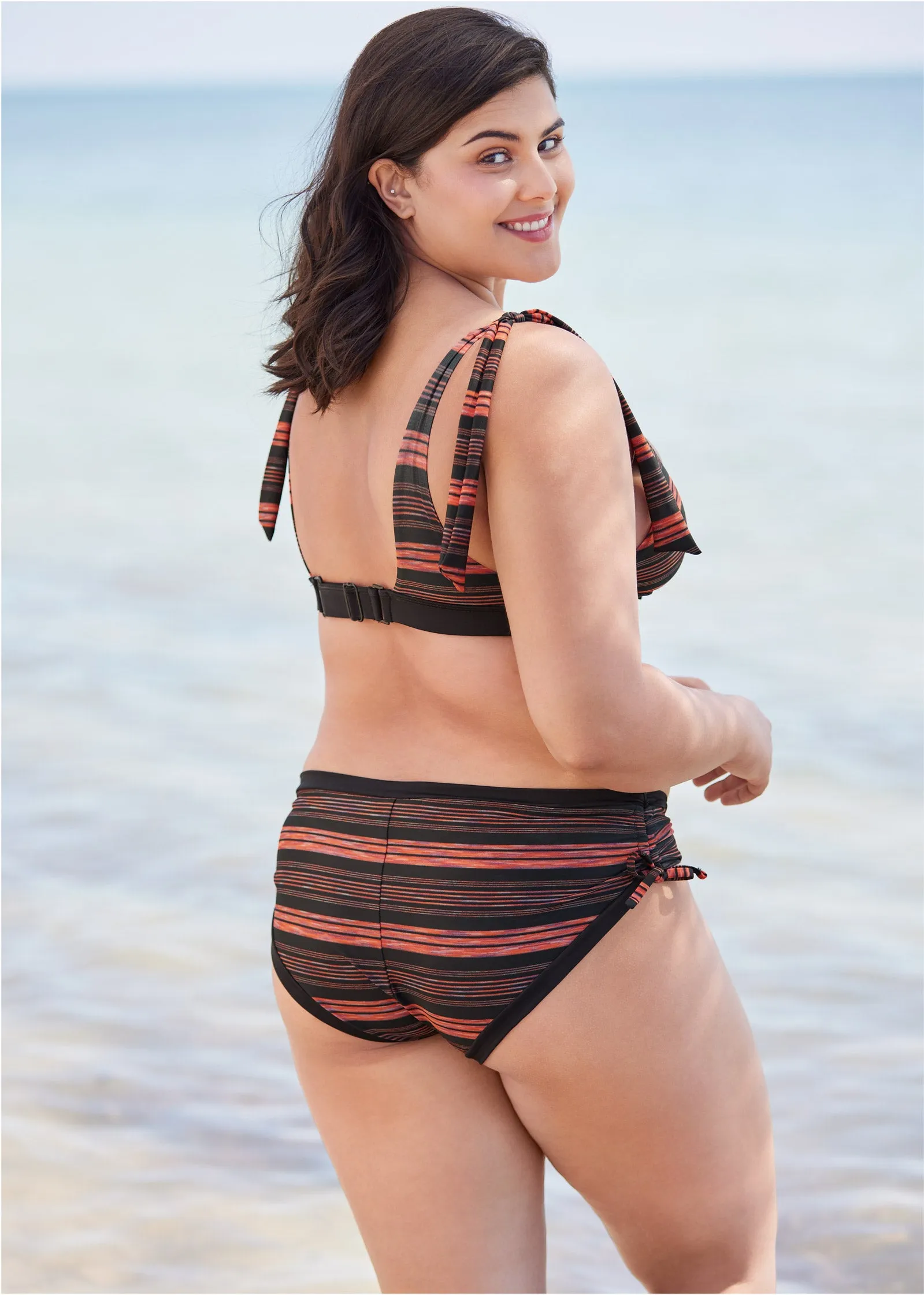 Nikki Bralette Top - Beach Stripes