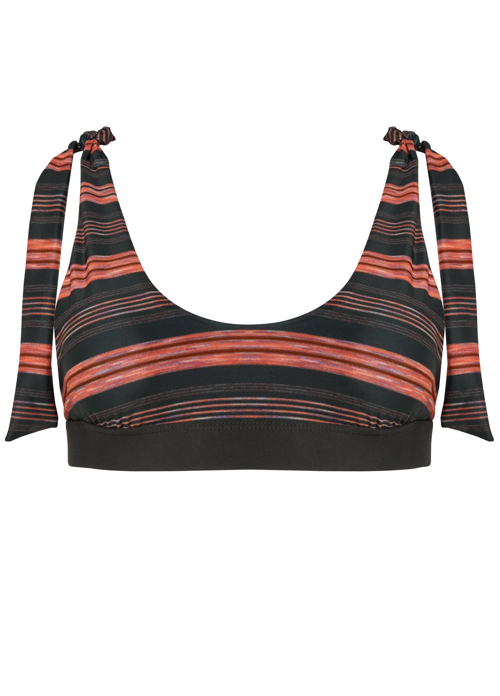 Nikki Bralette Top - Beach Stripes