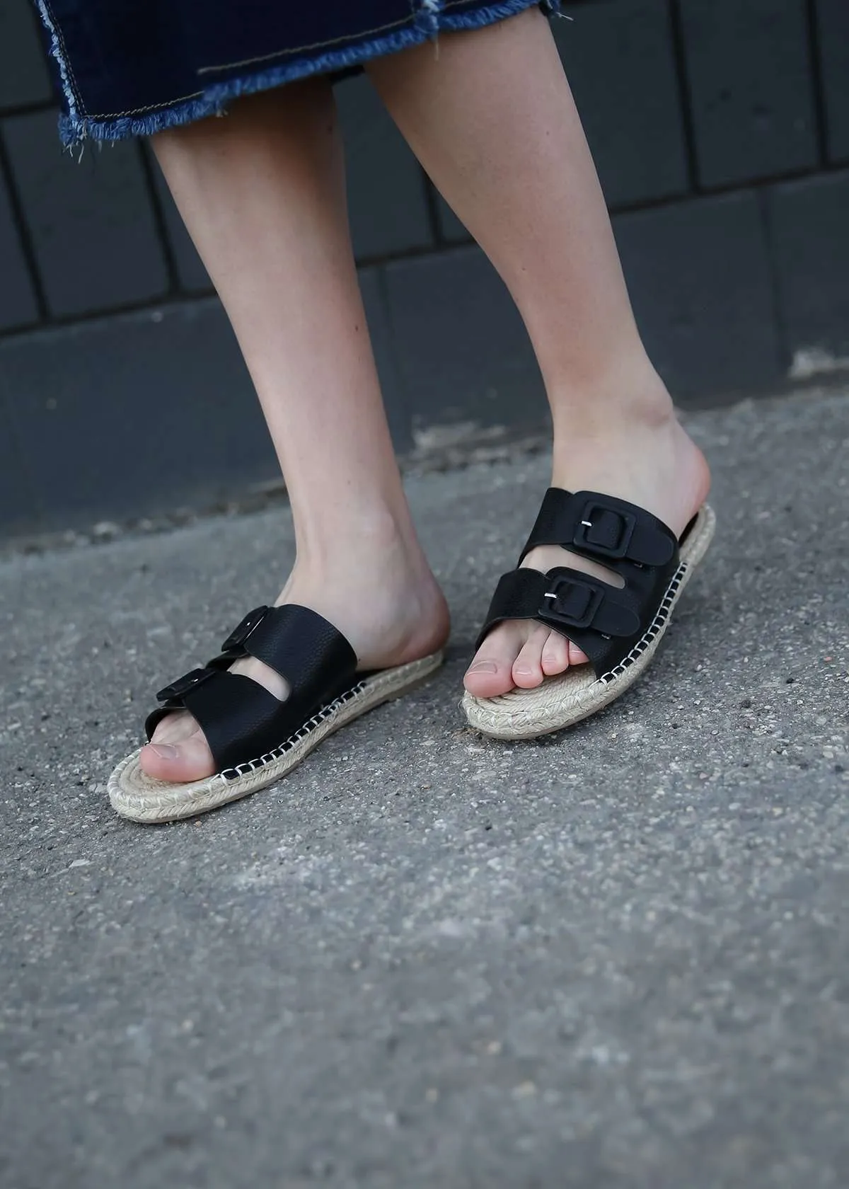 Open Toe Rope Sole Sandal - FINAL SALE
