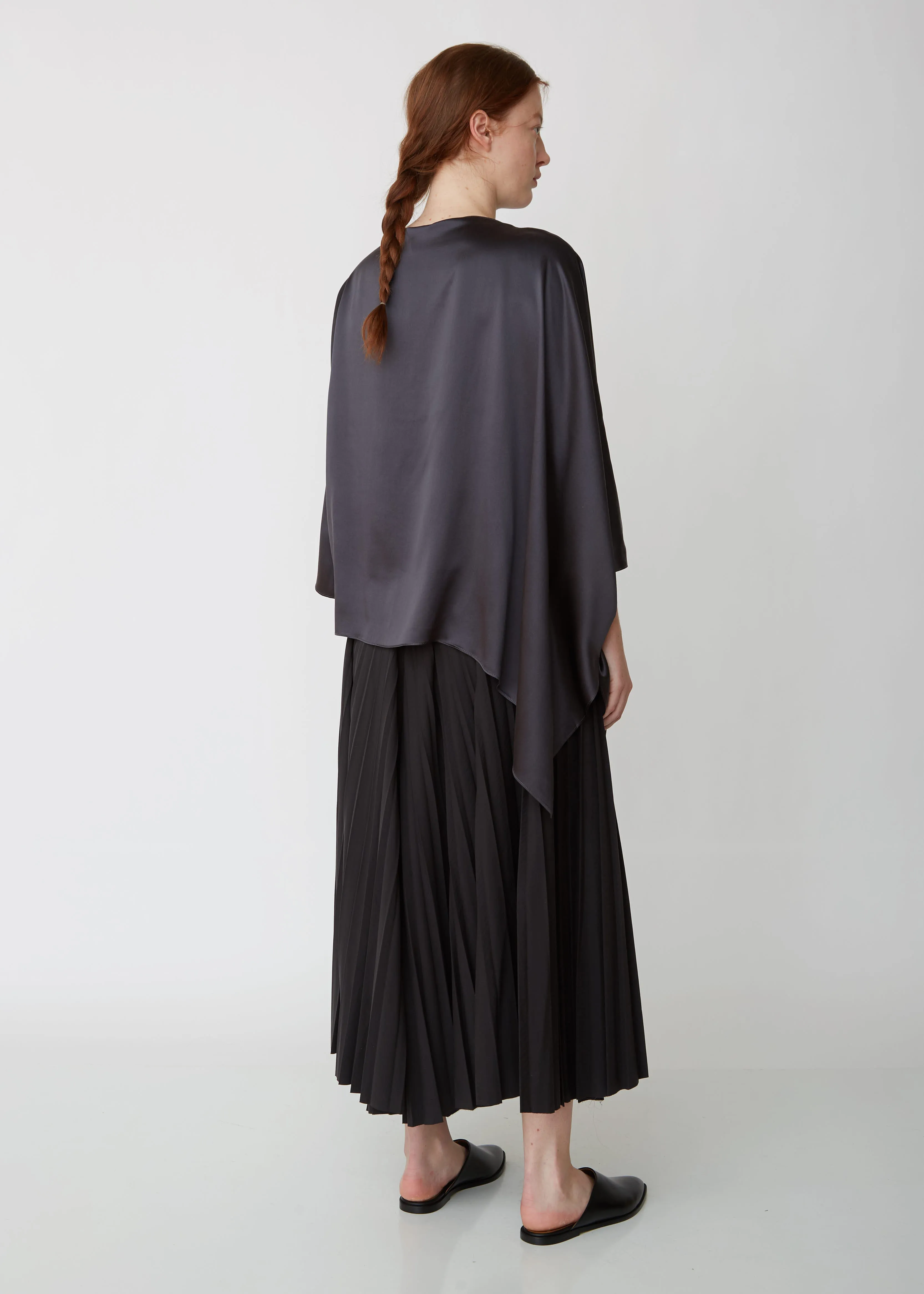 Poplin Pleated Pants