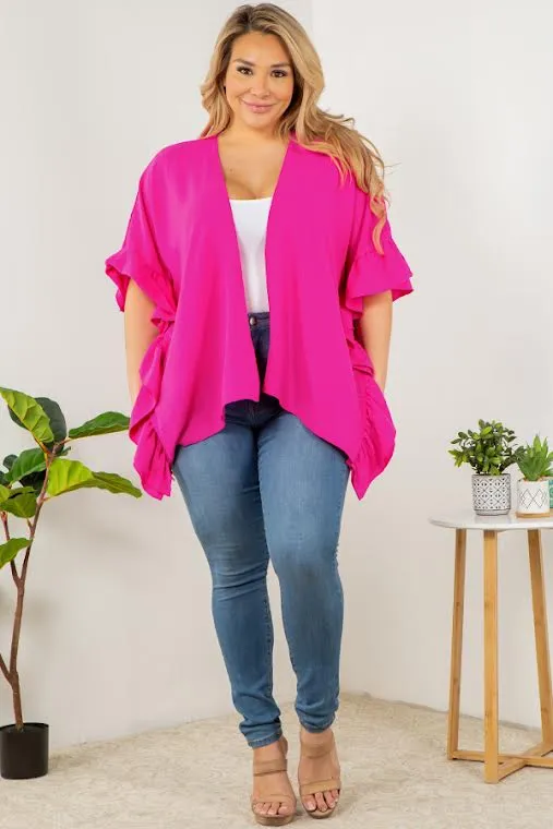 PRETTY IN RUFFLES CARDIGAN