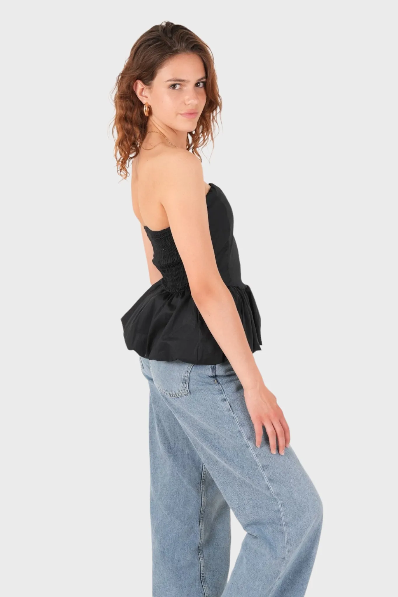 "Bliss" top black